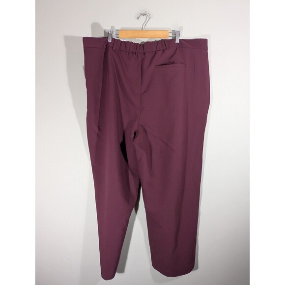Old Navy Womens Cherry Bark Taylor Wide Leg Pants Sz 3X Workwear Office Business - Picture 2 of 9